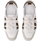 Louis Vuitton Sneaker LV Sneaker in White with Brown Monogram Logo