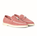 Loro piana Summer Charms Walk Loafer suede dusty orange