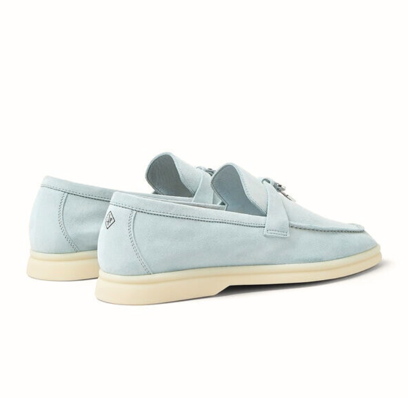 Loro piana Summer Charms Walk Loafer Suede Spring Waterfall Melange