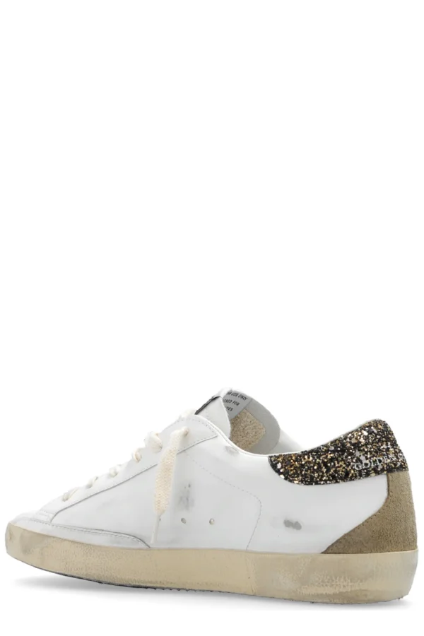 Golden Goose Superstar Sneaker in White, Ice, & Grey - Image 4