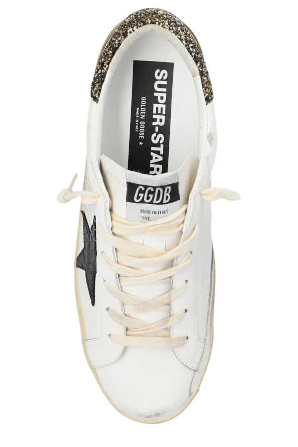 Golden Goose Superstar Sneaker in White, Ice, & Grey - Image 3